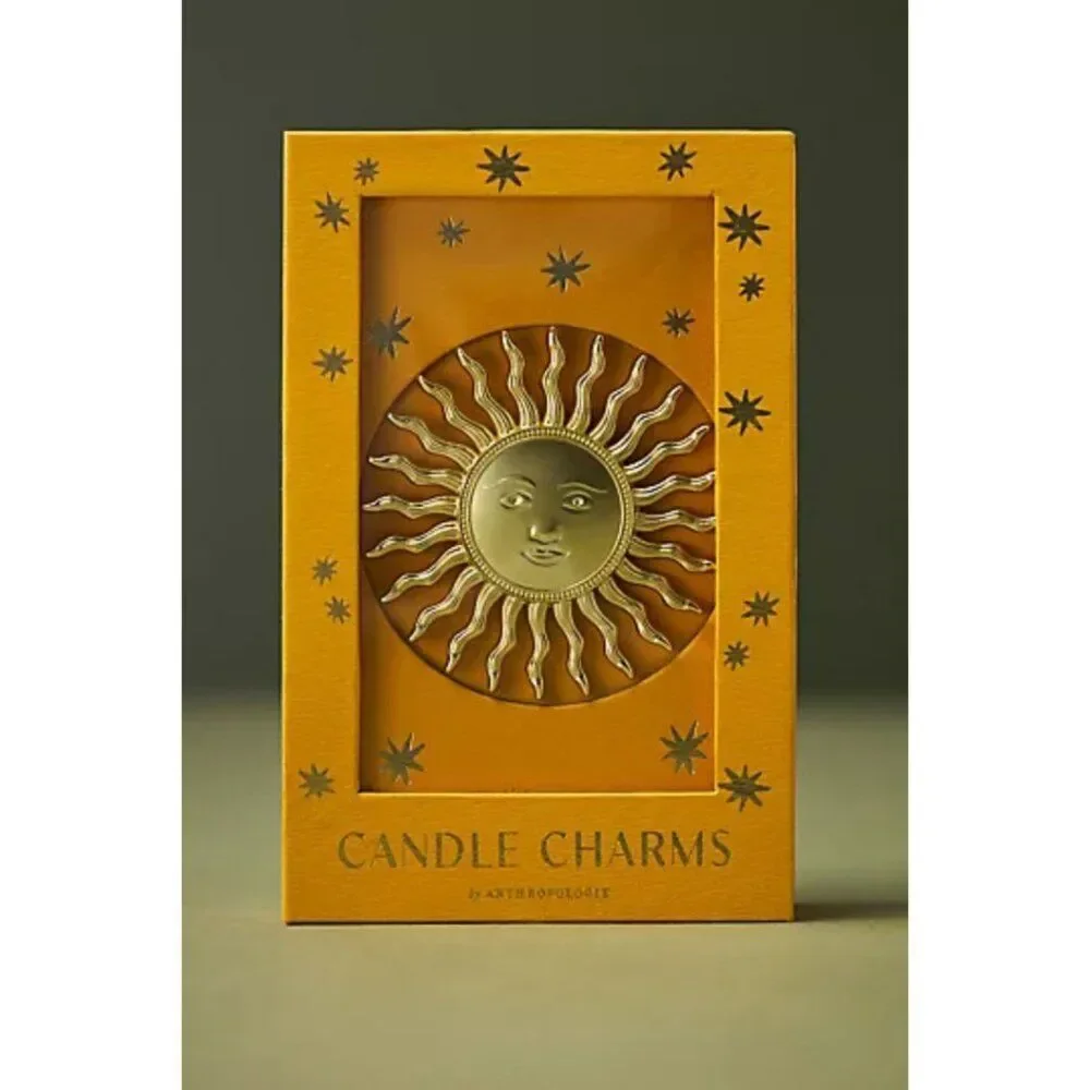 Anthropologie Sun Candle Charm NWT Gifting Decor Maximalism Maximalist Celestial
